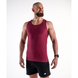 Tank Top Męski Slim Bordo