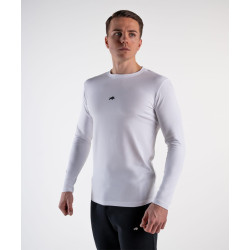 Longsleeve Męski Slim Biały