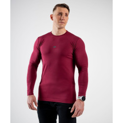 Longsleeve Męski Slim Bordo