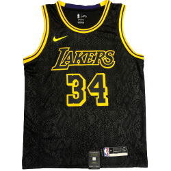 Shaquille O'neal #34 La Lakers Mamba City Edition SWINGMAN